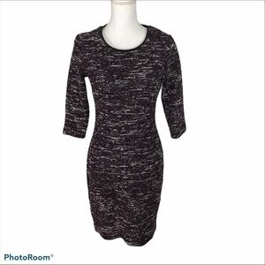 Forest Lily Tweed Sheath Dress Sz 6 Purple Women’s